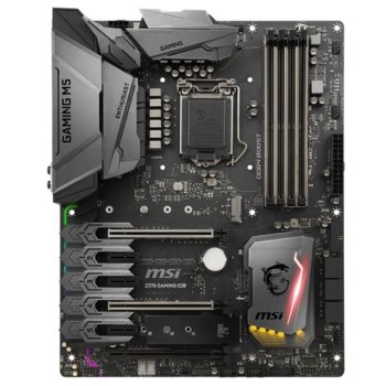 Дънна платка MSI Z370 GAMING M5, Z370, LGA1151, DDR4, PCI-E(HDMI,DisplayPort)(CF&SLi), 6x SATA 6Gb/s, 2x M.2 Socket, 8x USB 3.1, 7x USB 2.0, ATX | JAR Computers MSI Z370 GAMING M5