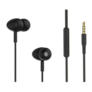Слушалки Tellur Gamma Black, Jack 3.5mm, микрофон, тип "тапи", черни | JAR Computers Слушалки Tellur Gamma TLL162331