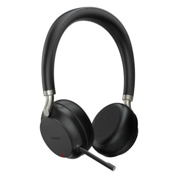 Слушалки Yeаlink BH72 1208633, безжични, Bluetooth, USB, микрофон, Acoustic Shield, до 35 часа време на работа, сертифицирани за Microsoft Teams, черни | JAR Computers Yeаlink BH72 MS Bluetooth USB-A 1208633