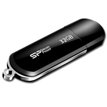 Памет 32GB USB Flash, Silicon Power LuxMini 322, черна | JAR Computers Silicon Power USB 2.0 drive LuxMini 322 32GB Black