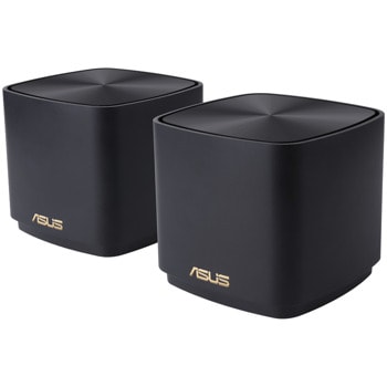 Мрежеста система Asus ZenWiFi XD4 Plus (90IG07M0-MO3C30), 1800Mbps, 2.4GHz (574 Mbps)/ 5GHz (1201 Mbps), Wireless AX, 1x WAN/LAN Gigabits BaseT, 1x LAN Gigabits BaseT, 2 вътрешни антени, 2 бр. | JAR Computers Asus ZenWiFi XD4 PLUS 2 pack 90IG07M0-MO3C30