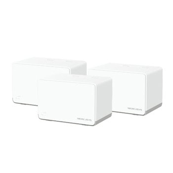 Мрежеста система Mercusys Halo H70X (3-pack), 1800Mbps, 2.4GHz (1201Mbps)/ 5GHz (574Mbps), Wireless AX, 3x LAN/WAN 10/100/1000Mbps | JAR Computers Mercusys Halo H70X(3-pack)
