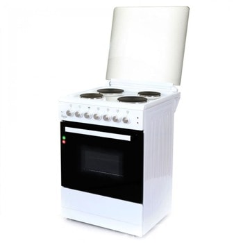 Готварска печка Zephyr ZP 1441 4E60F, 4 котлона, 6 функции, 58 литра обем на фурната, бяла image
