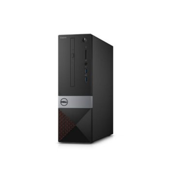 Настолен компютър Dell Vostro 3252 (TAHSFFBSW1701_300_R_UBU), четири-ядрен Intel Pentium N3700 1.6/2.4GHz, 4GB DDR3L RAM, 500GB SATA 3 7200 rpm, 2x USB 3.0, клавиатура и мишка, Ubuntu Linux, 3.17kg | JAR Computers Dell Vostro 3252 SFF TAHSFFBSW1701_300_R_UBU