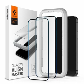 Протектор от закалено стъкло /Tempered Glass/ Spigen AGL01802 за Apple iPhone 12/12 Pro, 9H твърдост | JAR Computers Протектор Spigen AGL01802