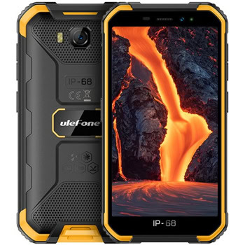 Смартфон Ulefone Armor X6 Pro (оранжев), поддържа 2 SIM карти, 5.0" (12.7cm) LCD дисплей, четириядрен Mediatek Helio A22 2.0GHz, 4GB RAM, 32GB Flash памет(+microSD слот), 13.0 & 5.0 Mpix камери, Android, 227g | JAR Computers Ulefone Armor X6 Pro 32GB/4GB 6937748734734