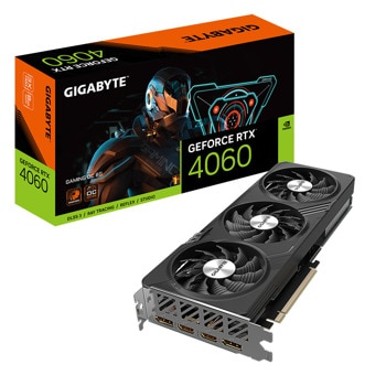 Видео карта Nvidia GF RTX 4060, 8GB, Gigabyte Gaming, OC, PCI-E 4.0, GDDR6, 128-bit, DisplayPort, HDMI | JAR Computers Видео карта Gigabyte GF RTX 4060 Gaming OC 8GB