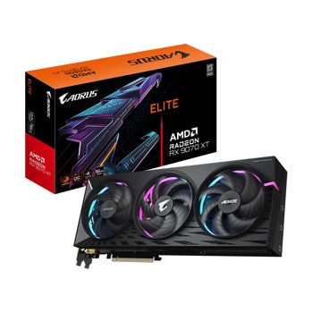 Видео карта AMD Radeon RX 9070 XT, 16GB, Gigabyte Aorus Elite, OC, PCI-E 5.0, GDDR6, 256-bit, DisplayPort, HDMI | JAR Computers Gigabyte GV-R9070XTAORUS E-16GD