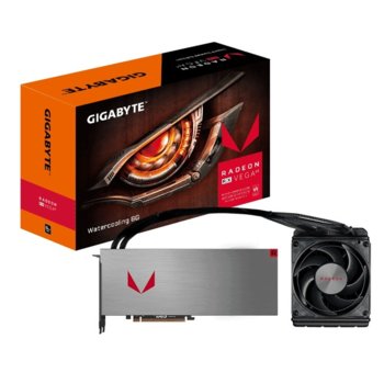Видео карта AMD Radeon RX Vega 64, 8GB, Gigabyte RX RX VEGA 64 Watercooling, PCI-E, HBM2, 2048bit, HDMI, DisplayPort | JAR Computers Gigabyte RX VEGA 64 Watercooling