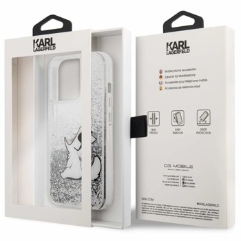 Karl Lagerfeld Liquid Glitter Choupette Fun Case