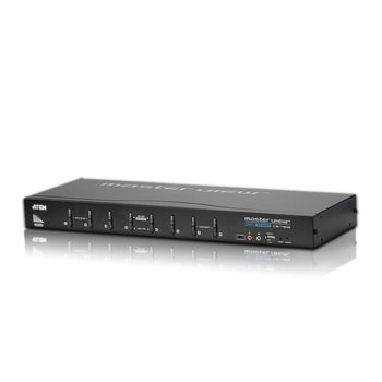 KVM суич ATEN CS1768, от USB Type A (ж), 1x DVI-I (ж), 2x Mini Stereo Jack (ж), 2x Mini Stereo Jack (ж) към 8x USB Type B (ж), 8 x DVI-I (ж), 8x Mini Stereo Jack (ж) | JAR Computers Aten CS1768