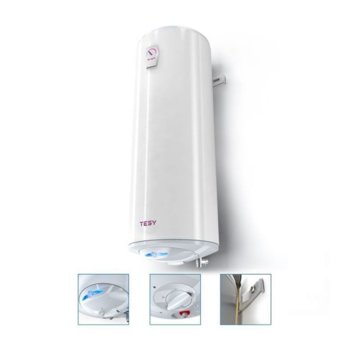 Електрически бойлер Tesy SSV 80 35 30 B12 TSR, 78 л., 3000 W, неръждаема стомана, 35.3 x 120.6 x 38.0 cm, бял | JAR Computers TESY SSV 80 35 30 B12 TSR