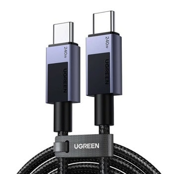Кабел Ugreen L513, от USB C(м) към USB C(м), 2m, 240W, черен | JAR Computers Ugreen L513