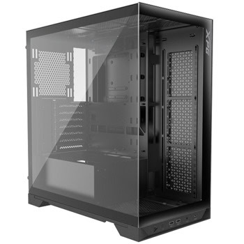 Кутия A-Data XPG Invader X, ATX/mATX/Mini-ITX, 1x USB 3.2 Type-C, 2x USB 3.2 Type-A, 4x RGB Reversed 120mm вентилатора, с прозорец, черна, без захранване | JAR Computers A-Data XPG INVADER X Black INVADERXMT-BKCWW