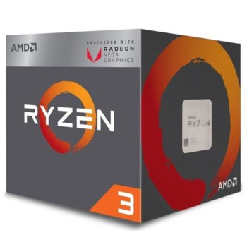 Процесор AMD Ryzen 3 2200G, четириядрен (3.5/3.7GHz, 4MB, 1100 MHz графична честота, AM4) BOX, с охлаждане Wraith Stealth | JAR Computers AMD Ryzen 3 2200G YD2200C5FBBOX