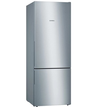 Хладилник с фризер Bosch KGV58VLEAS, клас E, 500 л. общ обем, свободностоящ, 292 kWh/годишно, LowFrost, VitaFresh, LED вътрешно осветление, инокс | JAR Computers Bosch KGV58VLEAS SER4 FS