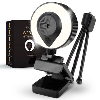 Уеб камера MONDEA WC1000, Full HD/30fps, IP20 защита, USB, черна | JAR Computers MONDEA WC1000 MON-WC1000-01