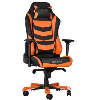 Геймърски стол DXRacer Iron OH/IS166/NO, черен/оранжев | JAR Computers DXRacer Iron OH/IS166/NO
