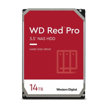 Твърд диск 14TB, Western Digital Red Pro NAS, SATA 6Gb/s, 7200 rpm, 512MB кеш, 3.5" (8.89 cm) | JAR Computers Western Digital 14TB Red Pro NAS WD142KFGX