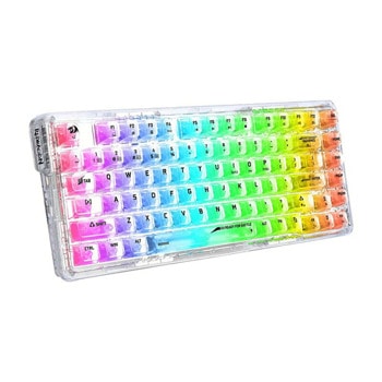 Клавиатура Redragon Elf K649 PRO, жична/безжична, механична, гейминг, RGB подсветка, бяла, USB, Bluetooth | JAR Computers Redragon K649 PRO K649CT-RGB-PRO