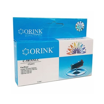 Касета за Canon Pixma TR7550/TR8550/TS6000 Series/TS705/TS8000 Series/TS9000 Series - Cyan - HCLI581XXLC - Orink - Неоригинална | JAR Computers Orink HCLI581XXLC