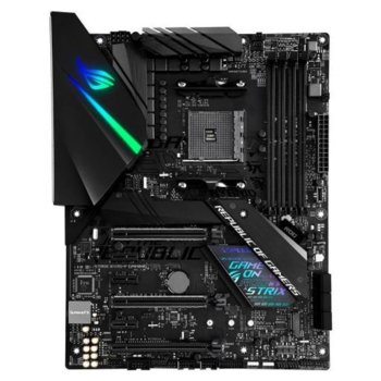 Дънна платка Asus ROG STRIX X470-F GAMING с подарък подложка за мишка Asus ROG Sheath, X470, AM4, DDR4, PCI-E (DP&HDMI)(CFX&SLi), 6x SATA 6Gb/s, 1x M.2 Socket, 5x USB 3.1 (Gen 1, Type-A), ATX | JAR Computers Asus ROG STRIX X470-F GAMING + ROG Sheath