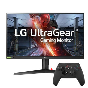 Монитор LG 27GL850-B с подарък геймпад Genesis Wireless PV58, 27" (68.58 cm) IPS панел, 144Hz, QHD, 1ms, 350cd/m2, DisplayPort, HDMI, USB 3.0 | JAR Computers LG 27GL850-B + NJG-0692