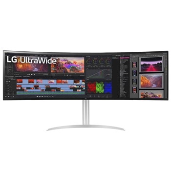Монитор LG 49WQ95C-W, 49" (124.46cm), IPS панел, 144Hz, DQHD, 5ms, 400cd/m2, HDMI, DP, USB Type-C | JAR Computers Монитор LG 49WQ95C-W