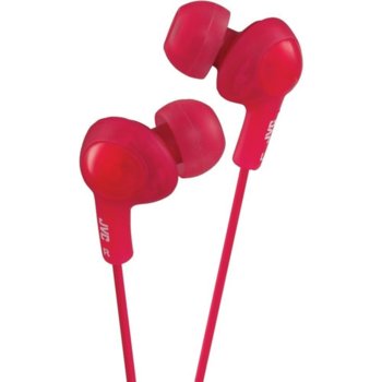 JVC HAFX5BE Gumy Plus Headphones red