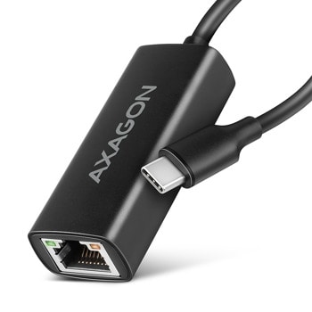 Мрежови адаптер AXAGON ADE-ARC, от USB-C(м) към 1x 10/100/1000 RJ45, черен | JAR Computers AXAGON ADE-ARC