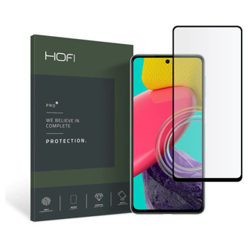 Протектор от закалено стъкло /Tempered Glass/ за Samsung Galaxy M53, Hofi Glass Pro Plus 2.5D, черен/прозрачен | JAR Computers Hofi Glass Pro Plus 2.5D Galaxy M53