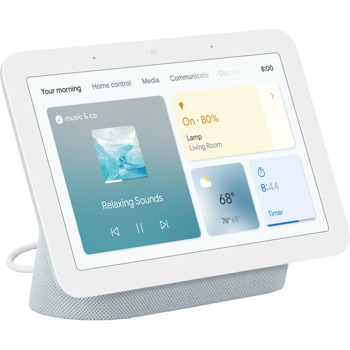 Смарт колонка Google Nest Hub 2nd gen, сензорен екран, гласов асистент, бяла | JAR Computers Google Nest Hub 2nd gen