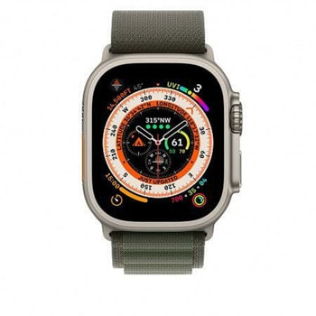 Apple Watch 44/45/49mm Green Alpine Loop M mqe33