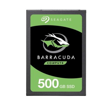 Памет SSD 500GB Seagate BarraCuda, SATA 6Gb/s, 2.5"(6.35 cm), скорост на четене 560 MB/s, скорост на запис 535 MB/s | JAR Computers Seagate BarraCuda 500GB 2.5in SATA