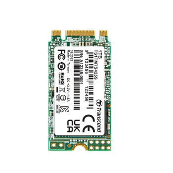 Памет SSD 1TB Transcend 425S, SATA 6Gb/s, M.2 (2242), скорост на четене до 550MB/s, скорост на запис до 500MB/s | JAR Computers Transcend 425S M.2 2242 1TB SATA III TS1TMTS425S