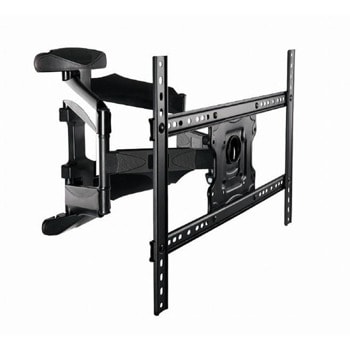 Стойка за телевизор Gembird WM-75ST-01, за стена, за екрани от 32" до 75", VESA до 600x400, до 45.5 кг., регулируема, черна | JAR Computers Стойка за телевизор Gembird WM-75ST-01