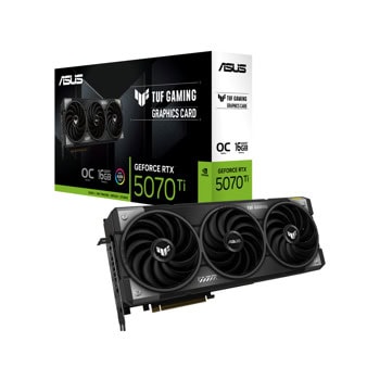 Видео карта Nvidia GF RTX 5070 Ti, 16GB, Asus TUF Gaming, OC, PCI-E 5.0, GDDR7, 256-bit, DisplayPort, HDMI | JAR Computers Asus GF RTX 5070 Ti TUF Gaming OC 90YV0MD0-M0NA00