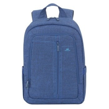 Раница за лаптоп Rivacase 7560 Blue, до 15.6" (39.60cm), полиестер, джоб за таблет до 10.1", двоен цип, система за организация на презрамките, синя | JAR Computers Rivacase 7560 Blue