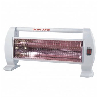 Кварцова печка Rosberg R51972D, 1000W, 2 степени на мощност, 2 нагревателя, бяла | JAR Computers Rosberg R51972D