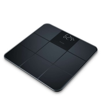 Електронен кантар Beurer GS 235, капацитет 180 кг, LCD дисплей, индикатор за претоварване, черен image