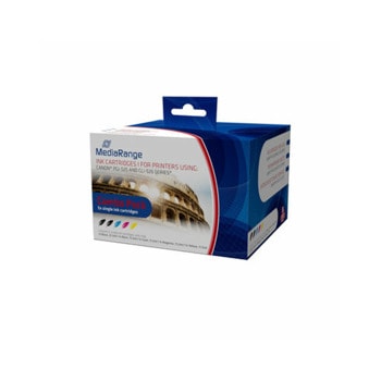 Мастило за Canon Pixma iP8700/iP8750/MG6300/MG6350/MG7100/MG7150/MG7500/MG7550, BK/C/M/Y - MRCP525C526 - MediaRange - CLI-526 - Неоригинално, Заб.: 550 брой копия, 10.5 ml капацитет | JAR Computers Мастило за принтери MediaRange MRCP525C526