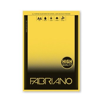Копирна хартия Fabriano Copy Tinta, A4, 80 g/m2, жълта, 50 листа image