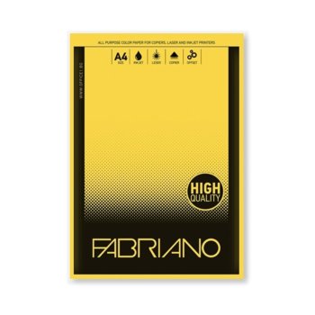 Копирна хартия Fabriano Copy Tinta, A4, 80 g/m2, жълта, 50 листа | JAR Computers Fabriano Copy Tinta, A4, 80 g/m2, жълта, 50 листа