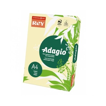 Хартия Rey Adagio A4 80 g/m2 500 листа жълта