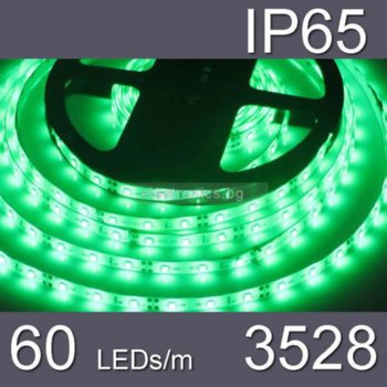LED лента WFS3528-60G, 4.8W/m, DC 12V, IP65, зелена, 1m | JAR Computers LED STRIP WFS3528-60G