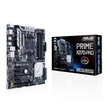 Дънна платка Asus Prime X370-PRO, AMD X370, AM4, DDR4, PCI-E(DisplayPort&HDMI)(CF&SLI), 8x SATA 6Gb/s, 2x USB 3.1, 1x USV 3.0 Type-C, 5x USB 3.0, ATX | JAR Computers ASUS PRIME X370-PRO