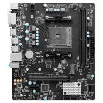 Дънна платка MSI B450M-A PRO MAX II, B450, AM4, PCI-E 3.0 (HDMI&DVI), 4x SATA 6Gb/s, 1x M.2, 1x USB 3.2 Gen 1 5Gbps (Type-A), mATX | JAR Computers msi b450m-a pro max ii 911-7c52-036