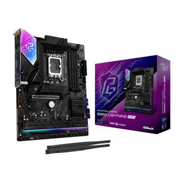 Дънна платка ASROCK B860 LIGHTING WIFI, B860, LGA1851, DDR5, PCI-E 5.0, (DP&HDMI), 4x SATA 6Gb/s, 2x M.2, 2.5GbE LAN, Wi-Fi 6, Bluetooth 5.3, ATX, | JAR Computers Дънна платка ASROCK B860 LIGHTING WIFI