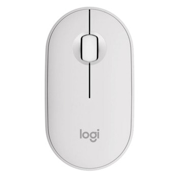 Мишка Logitech Pebble 2 M350s (910-007013), оптична (4000dpi), безжична, Bluetooth, бяла, SilentTouch | JAR Computers Мишка Logitech Pebble 2 M350s 910-007013