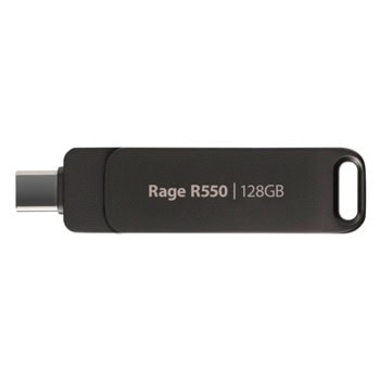 Памет 128GB USB Flash Drive, Patriot Rage R550, USB 3.2 Gen 1 Type-A + Type-C, черна | JAR Computers Patriot Rage R550 128GB PE128GR550DSAD